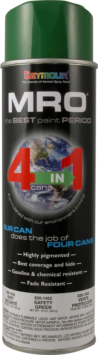 20 oz MRO Safety Enamel High Solids Spray Paint, Green
