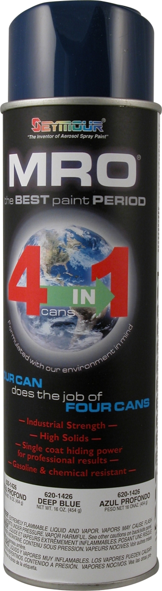 20 oz MRO Industrial High Solids Spray Paint, Deep Blue