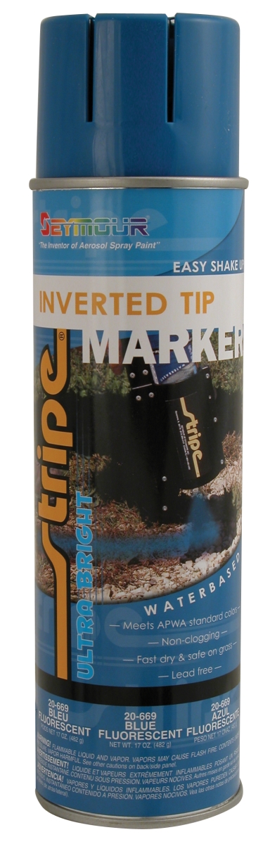 20 oz Inverted Tip Marking Paint, Blue Fluorescent