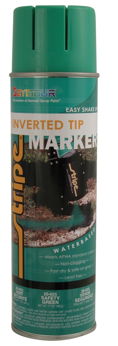 20 oz Inverted Tip Marking Paint, Safety Green