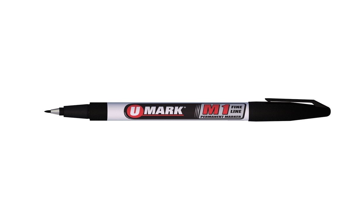 M1 Fine Line Permanent Marker, Black - Case of 12