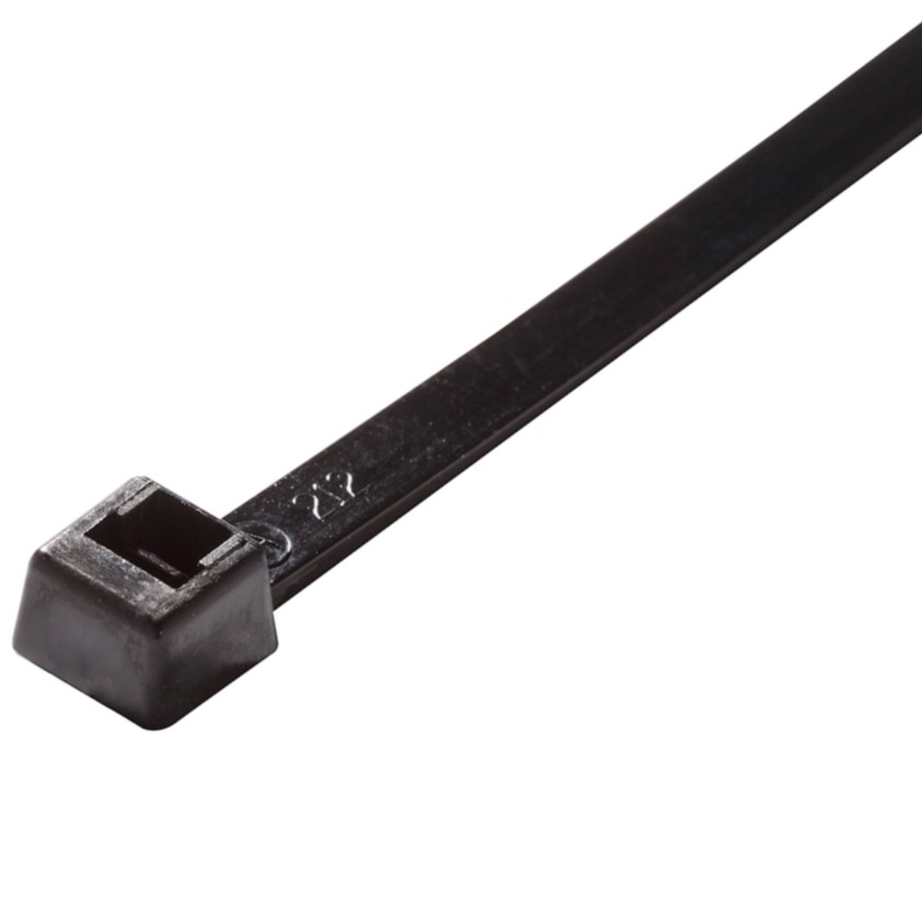 Picture of Act Fastening Solution ACAL-08-18-0-C 8 in. 18 lbs Cable Tie, UV Black - 100 per Bag