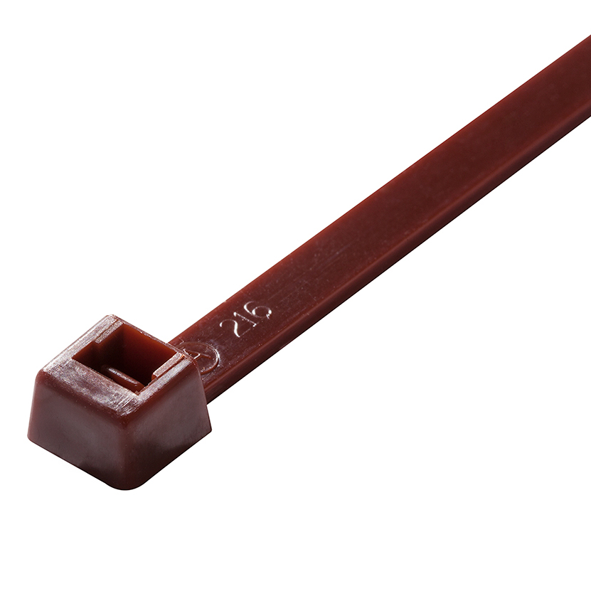 Picture of Act Fastening Solution ACAL-07-50-1-C 7 in. 50 lbs Cable Tie, Brown - 100 per Bag