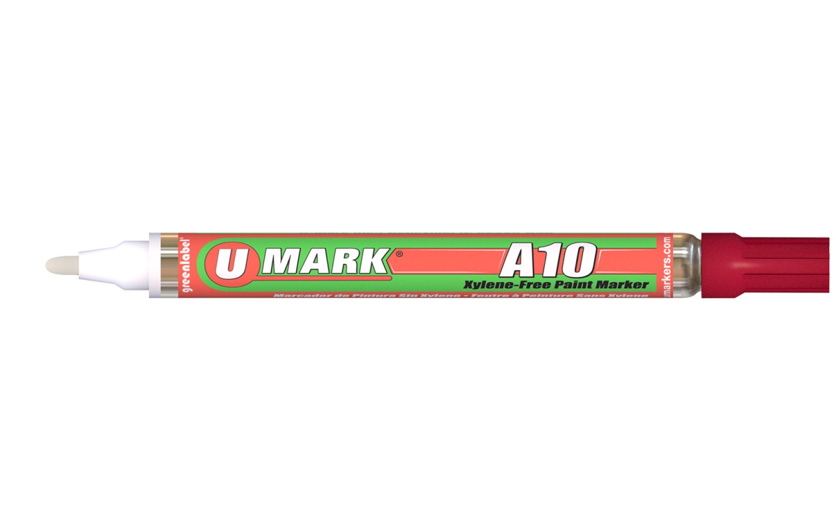 Picture of U-Mark UMARK10104 2 mm A10 Paint Marker&#44; Red - 12 per Box
