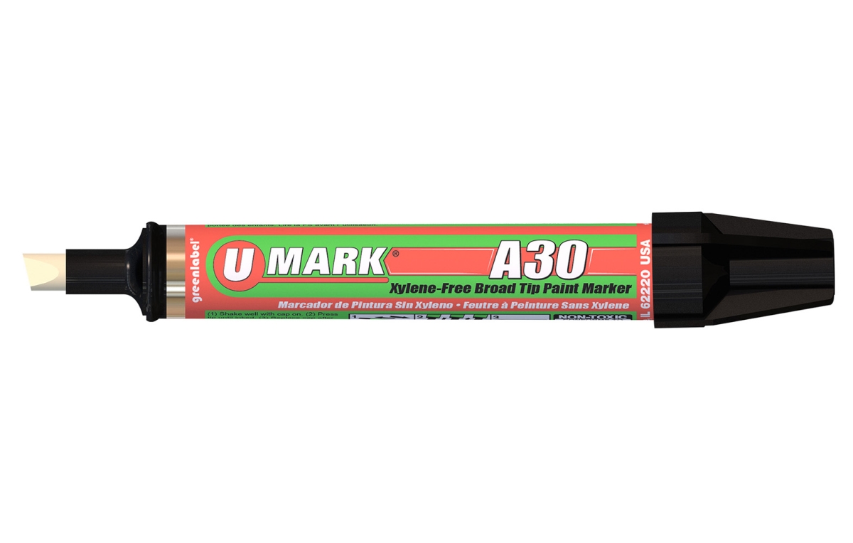 A30 Broad Tip Paint Marker, Black - 6 per Box