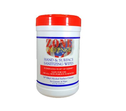 Surface Cleaner Wipes, 80 Count - 6 per Case