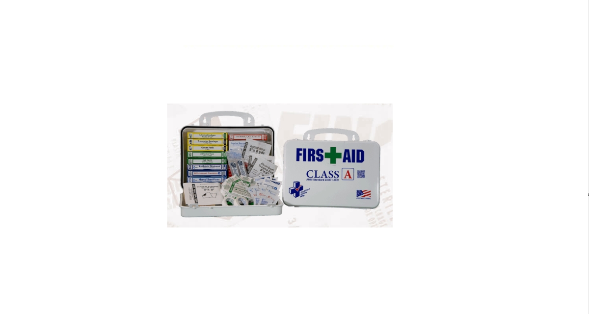 K622-011 Class A 21 ANSI 16PW First Aid Kit - Poly White Case  K622-011