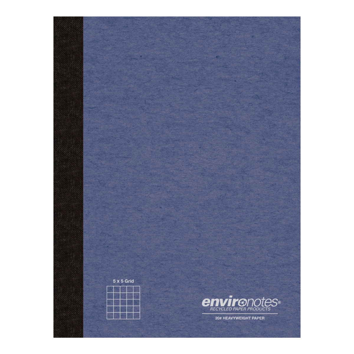 Roaring Spring 77283 Earthtones Recycled Composition Notebook, 9.75 x 7.5 in., 5 x 5 Graph Ruled, Assorted Covers - 20 lbs