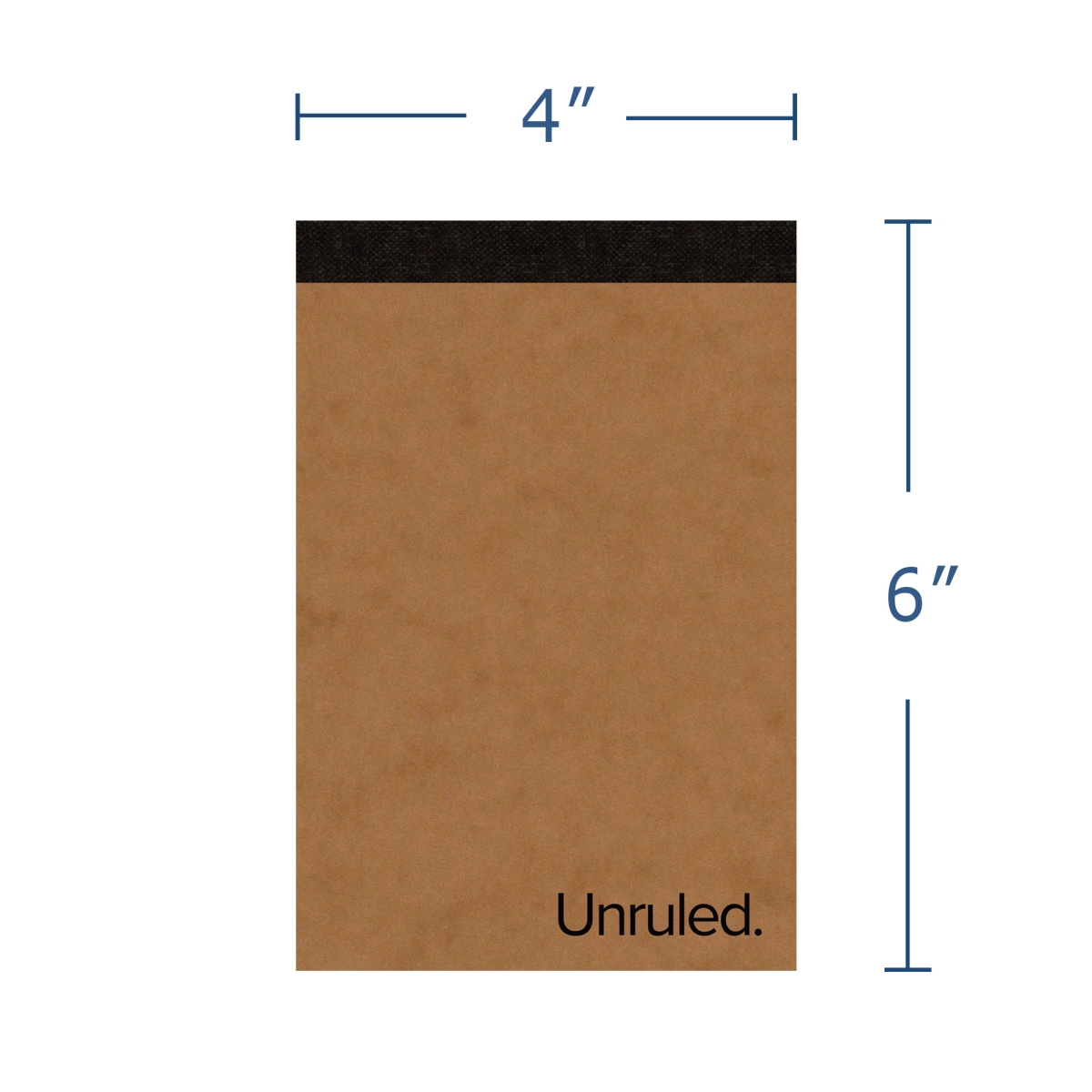 Roaring Spring 85220 Unruled Mini Notebook, 4 x 6 in., Plain, 60 lbs Paper