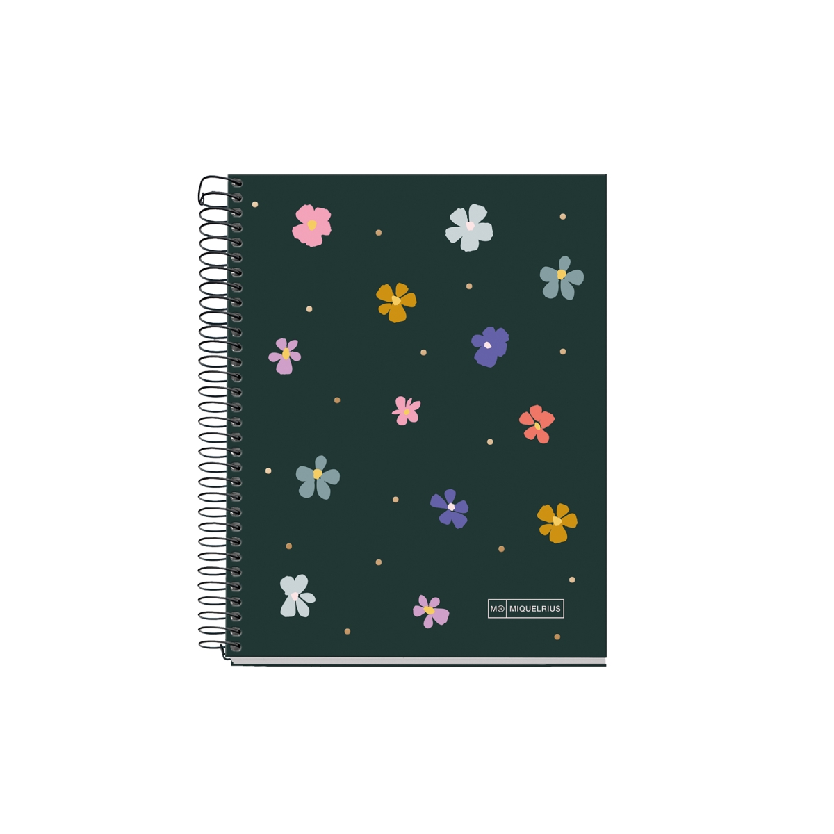 4337 Spring Night Cardboard 4-Subject Notebook, 120 Sheets, A5, Lined