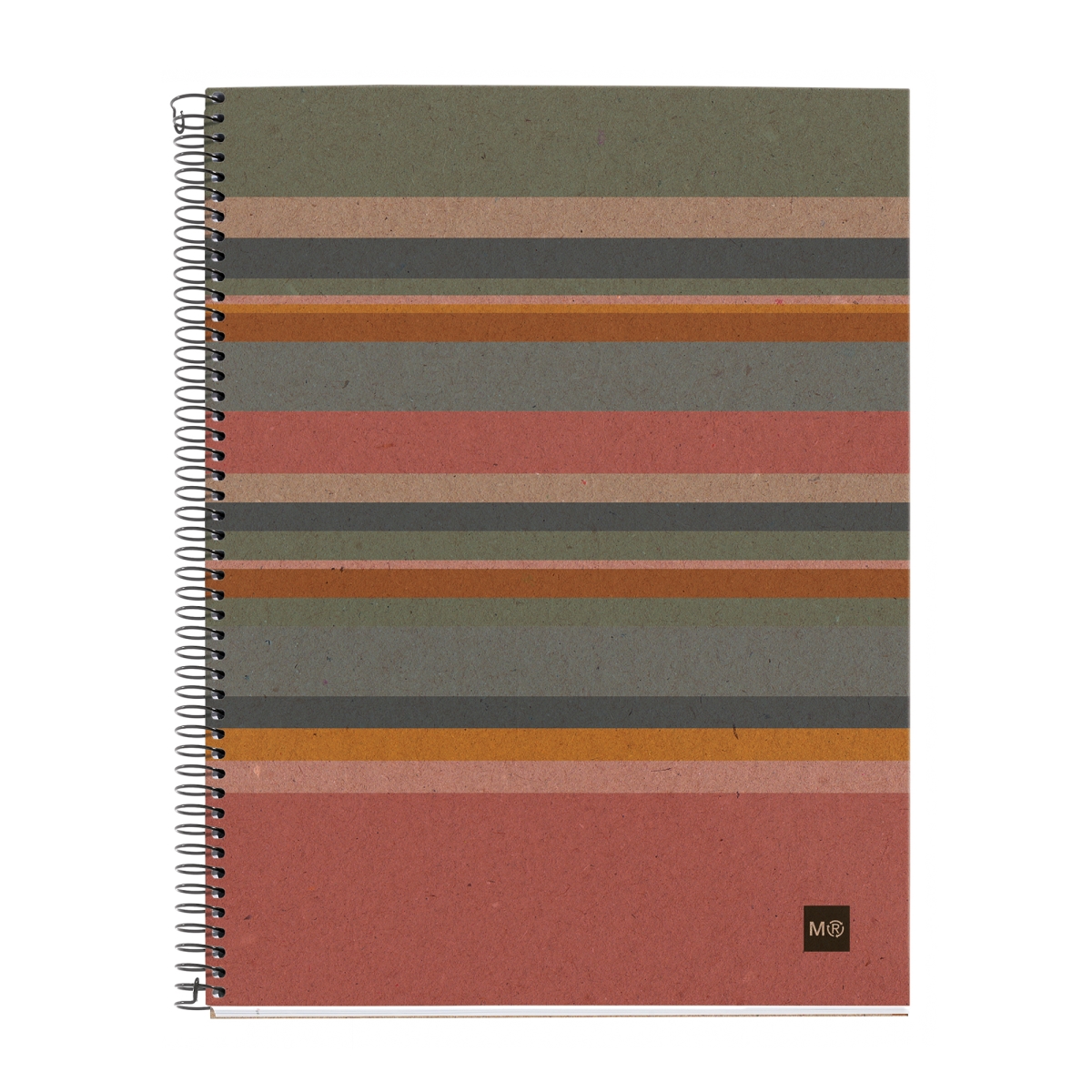6250 EcoStripes Recycled Cardboard 4-Subject Notebook, 120 Sheets, US Lined