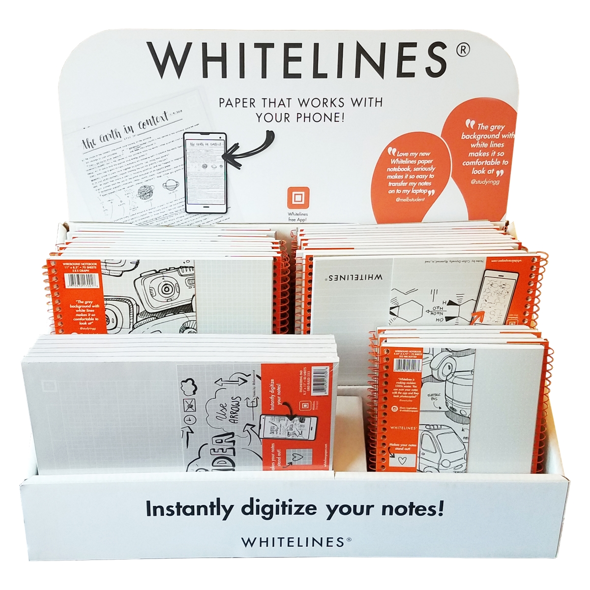 17051  Counter Display, Gray - 36 Piece