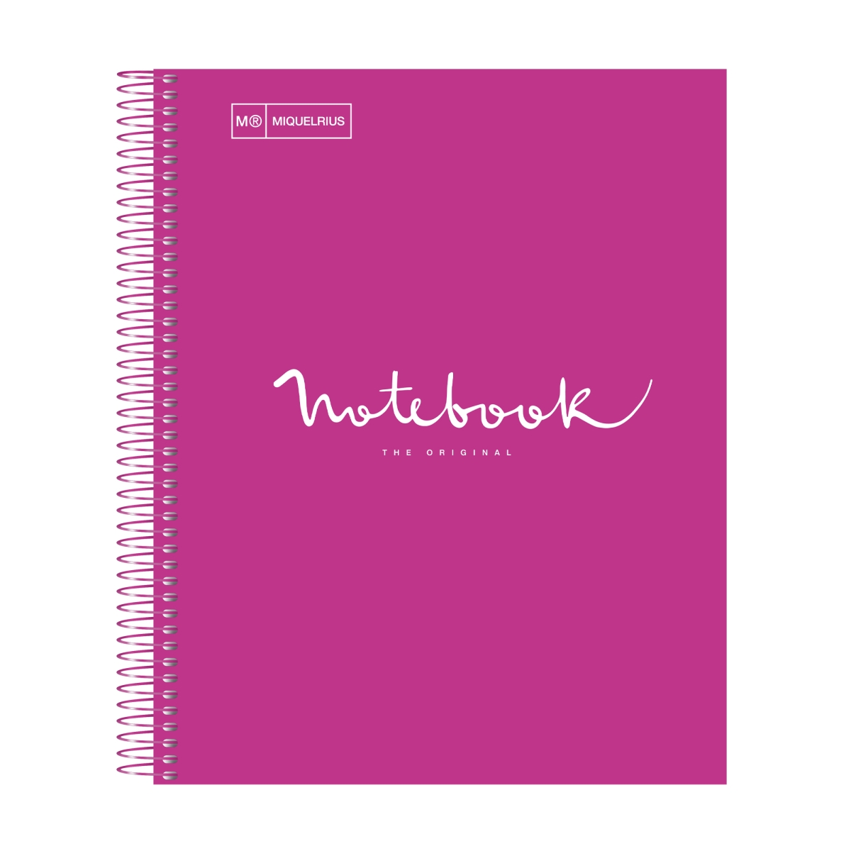 48280 Emotions Cardboard Cover 1-Subject Notebook, 80 Sheets, US Lined, Bright Pink