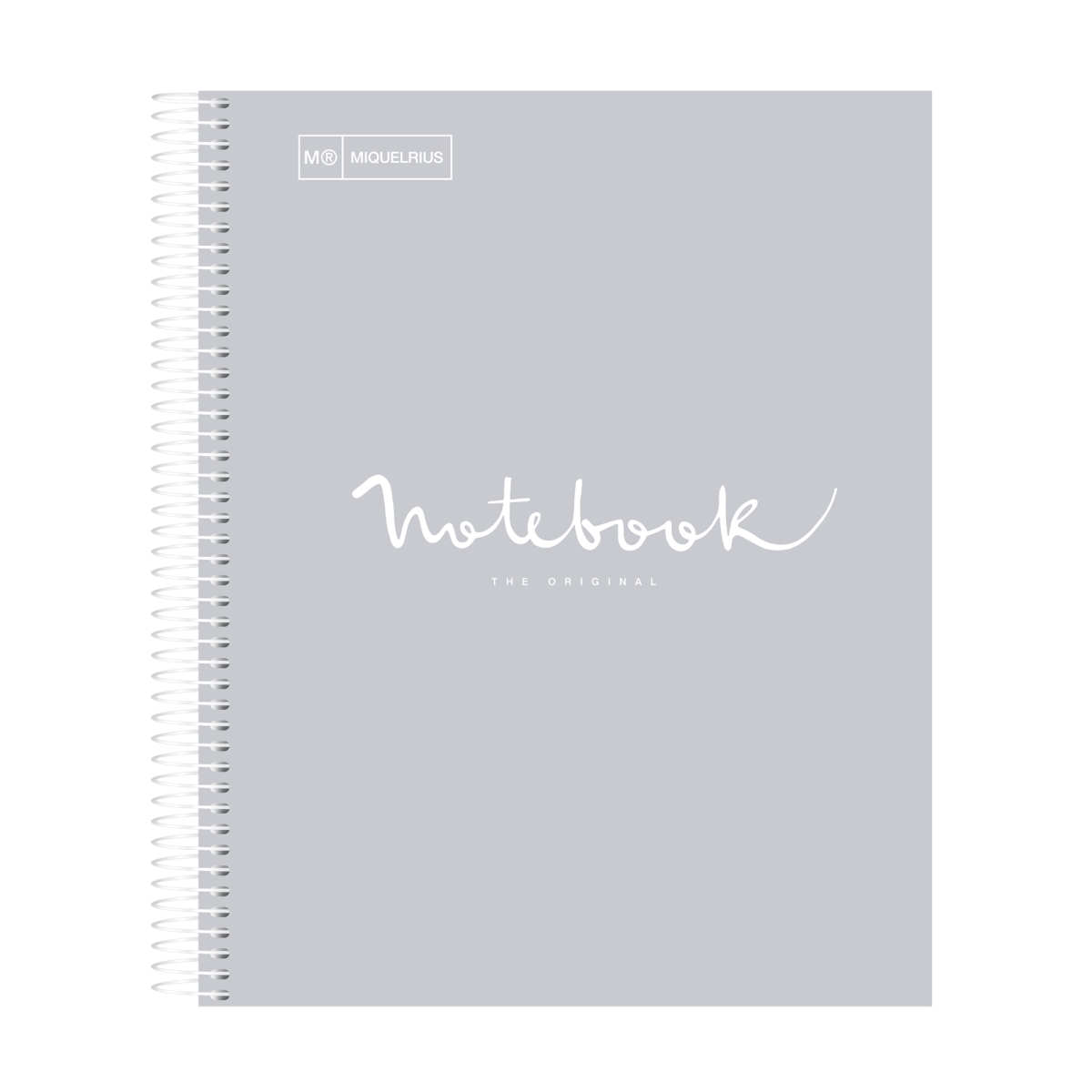 48283 Emotions Cardboard Cover 1-Subject Notebook, 80 Sheets, US Lined, Gray