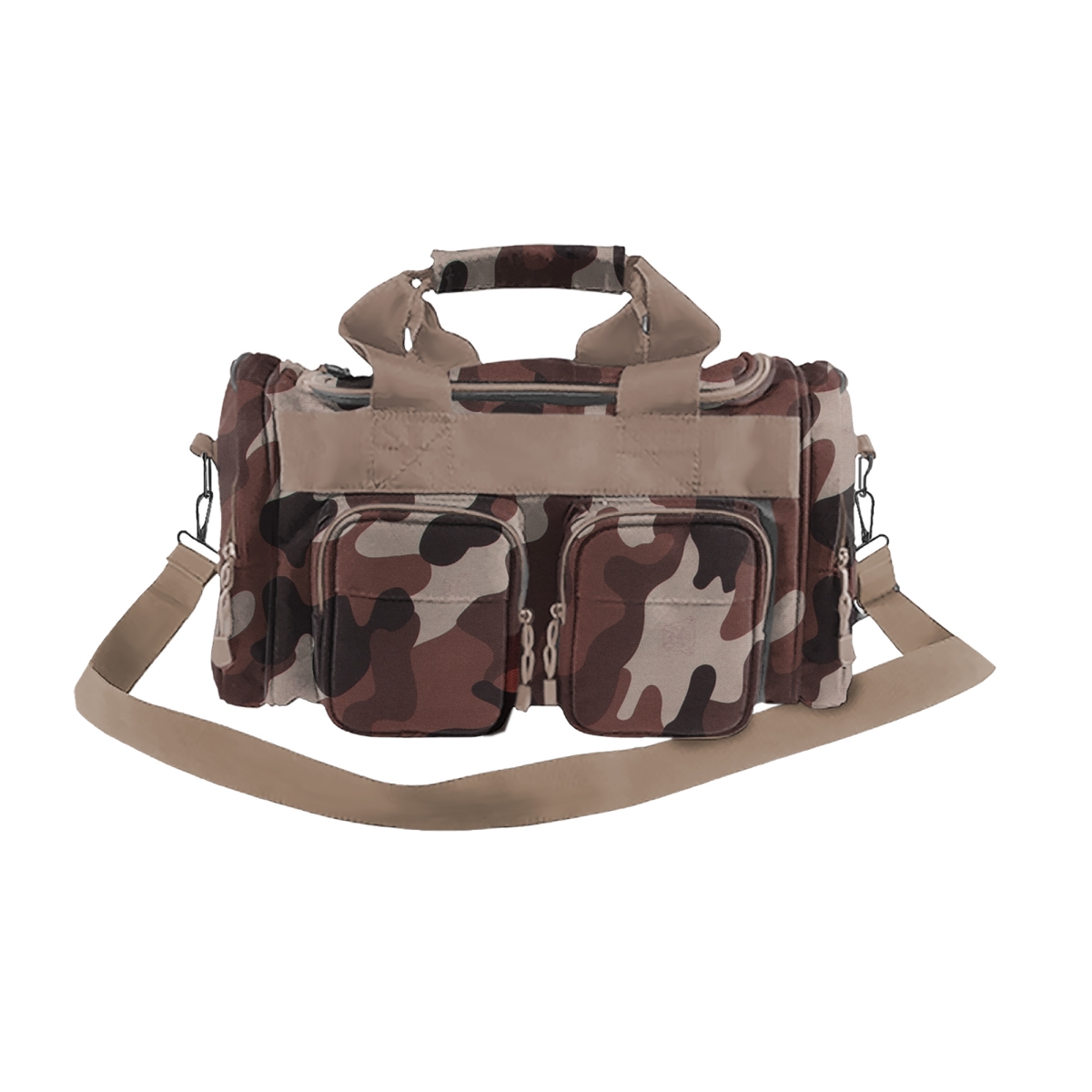 Picture of Bulldog Cases BD900TBC Economy Nylon Range Bag with 2 Outside Pockets & Throwback - Camo