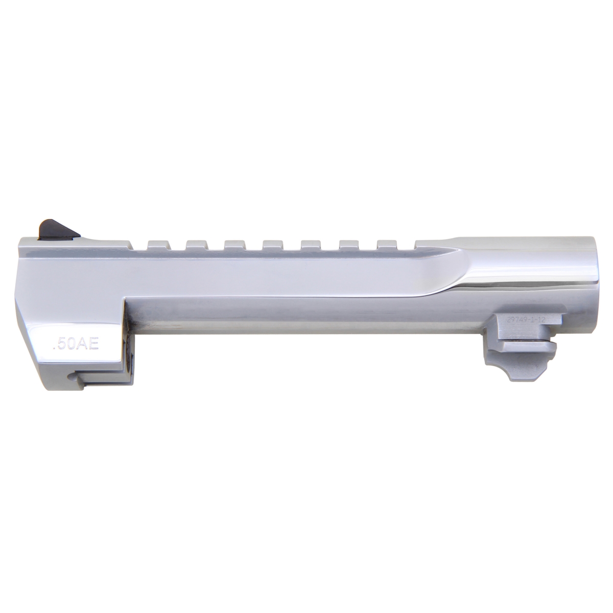 BAR506PC 0.50 Action Express 6 in. Barrel Picatinny Accessory Rail for Desert Eagle MK XIX 50AE - Polished Chrome