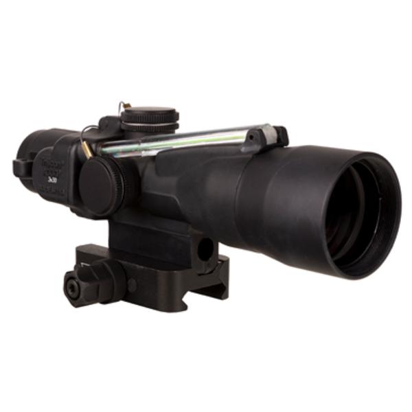 TA33-C-400382 3 x 30 mm Advanced Combat Optical Gunsight with Dual Illuminated Green Crosshair for 0.300BLK 220 Grain - Matte & Black