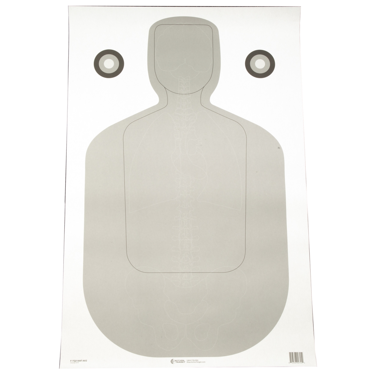 F-TQ21ANT-AV2-100 23 x 35 in. TQ-21 Qualification Target - White & Gray - 100 Per Box