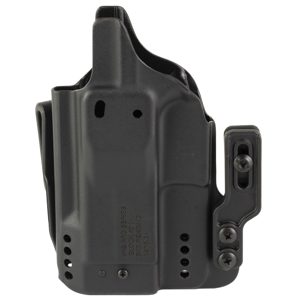 H8-GL-3 Pro Inside Waistband Holster with Ambidextrous for Glock 43X - Black