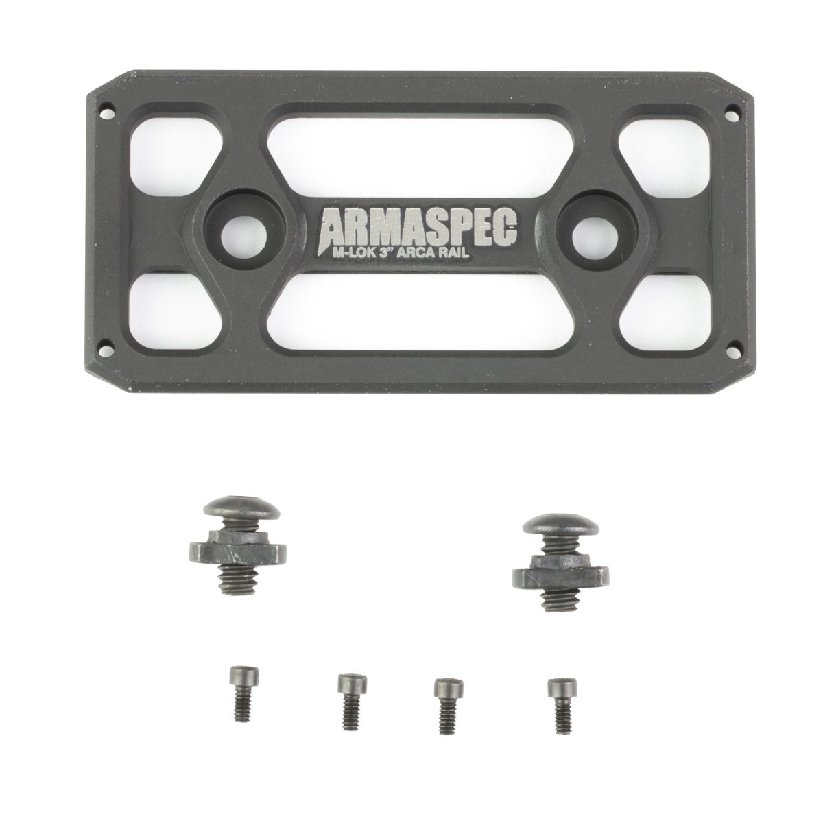 ARM621-3 3 in. Arca Rail for M-LOK - Anodized & Black