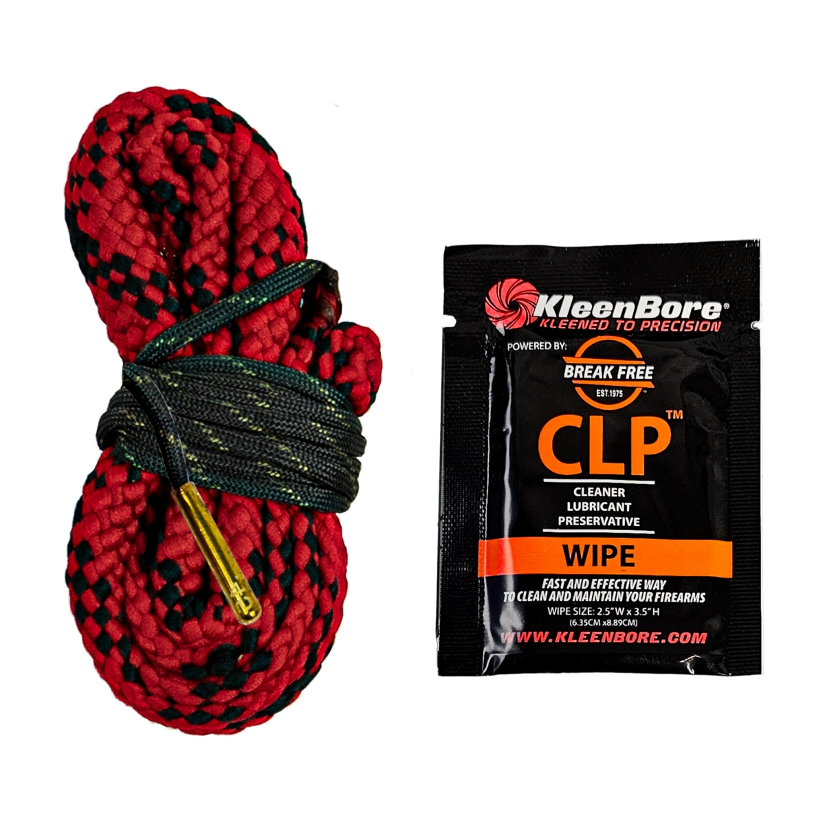 Kleen-Bore RC-45 Kwik Kleen Pull Through Bore Rope Cleaner with Break Free for 44-45