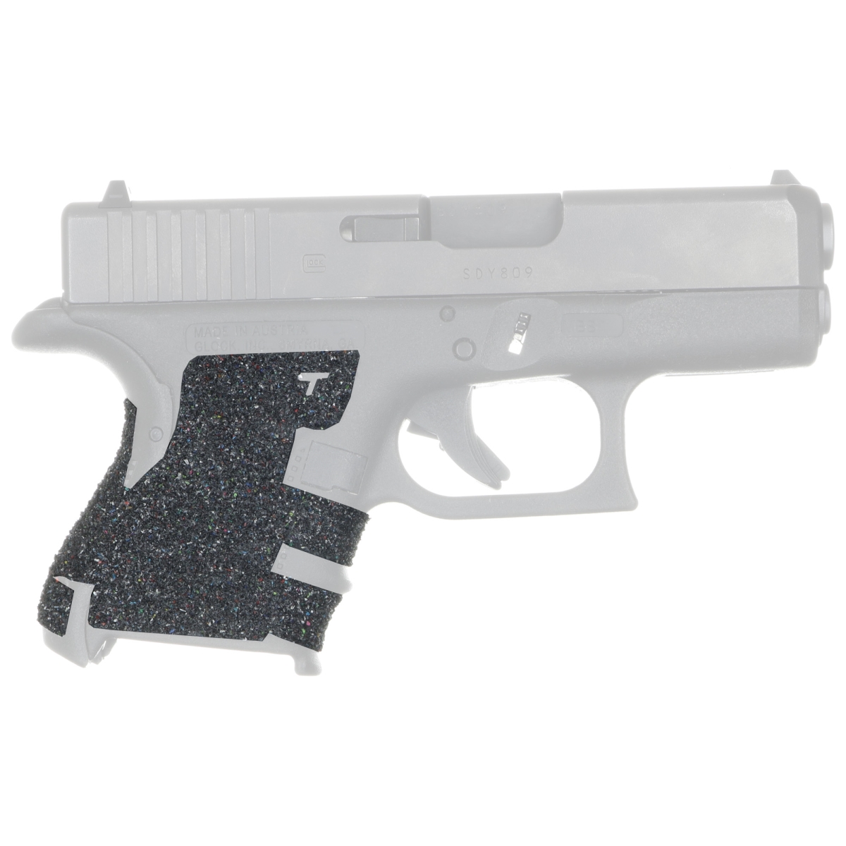 EV03-PRO Evolution Rubber Adhesive Grip for Glock 26 27 28 33 39 - Black