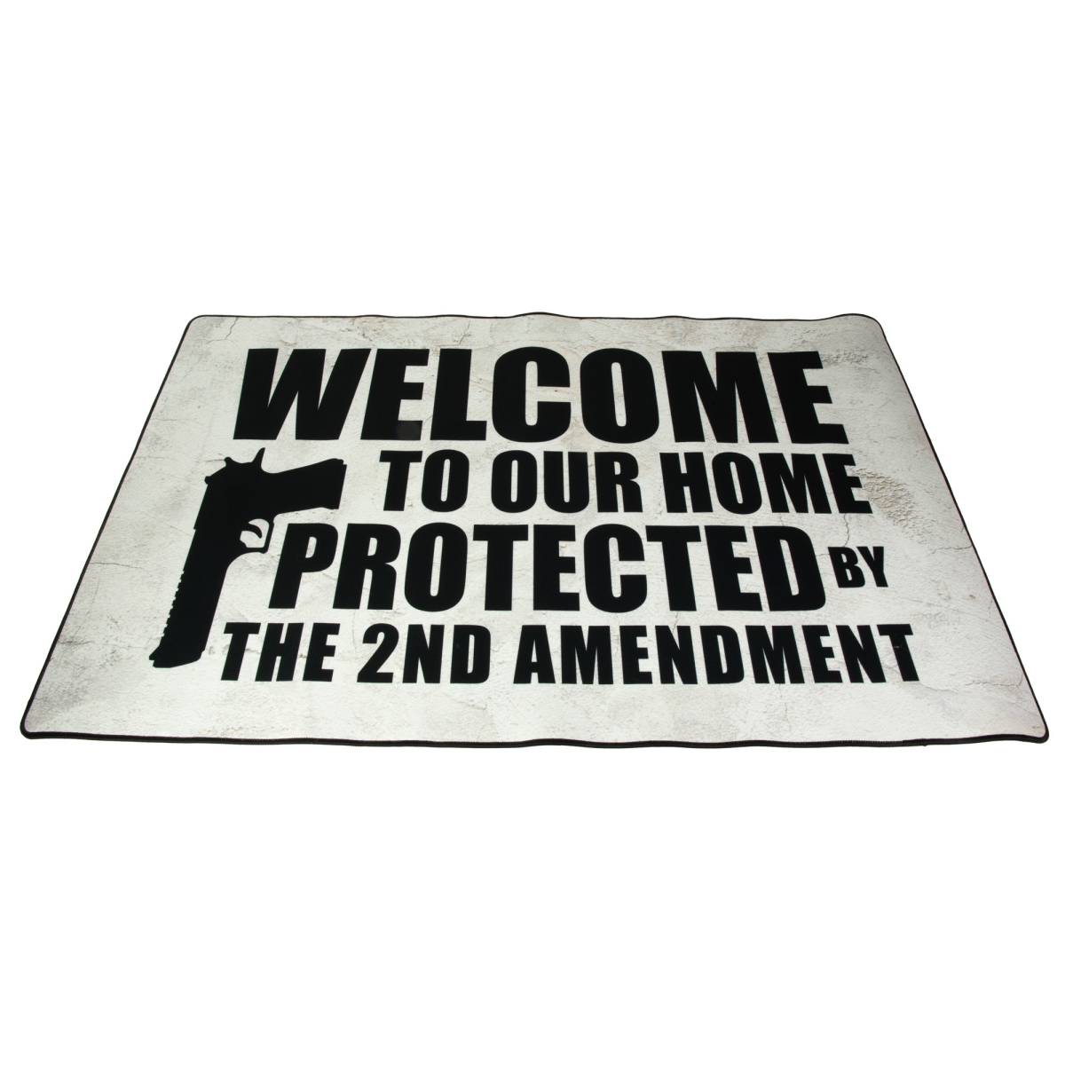 TEK-42-2AMENDMENT-U 25 x 42 in. Door Mat with 2nd Amendment - Black