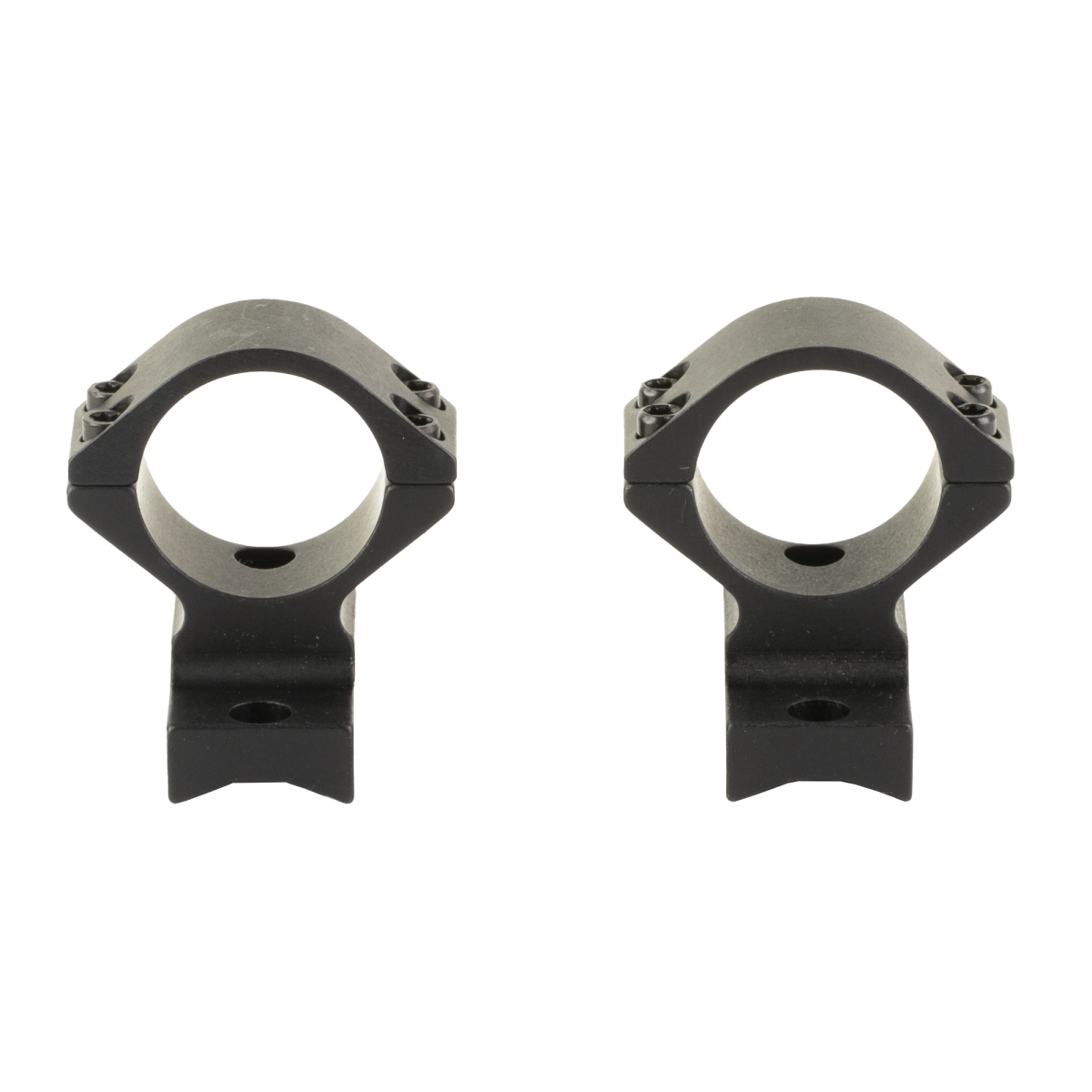 950719 1 in. High Light Weight Ring & Base Combo with Round Receiver 8-40 Screws for Savage - Matte & Black