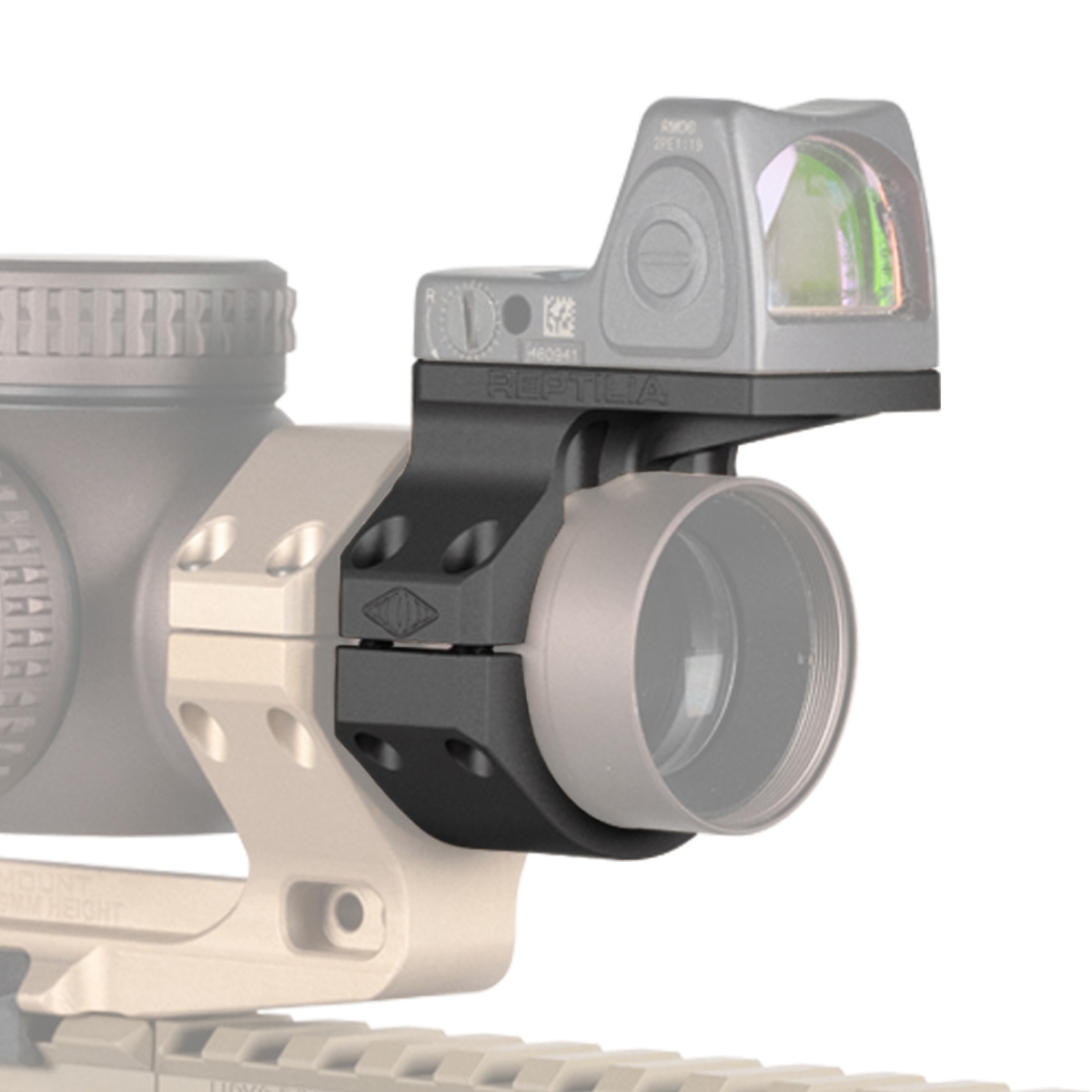 100-019 34 mm ROF-SAR Mount for Trijicon RMR & SRO - Anodized & Black