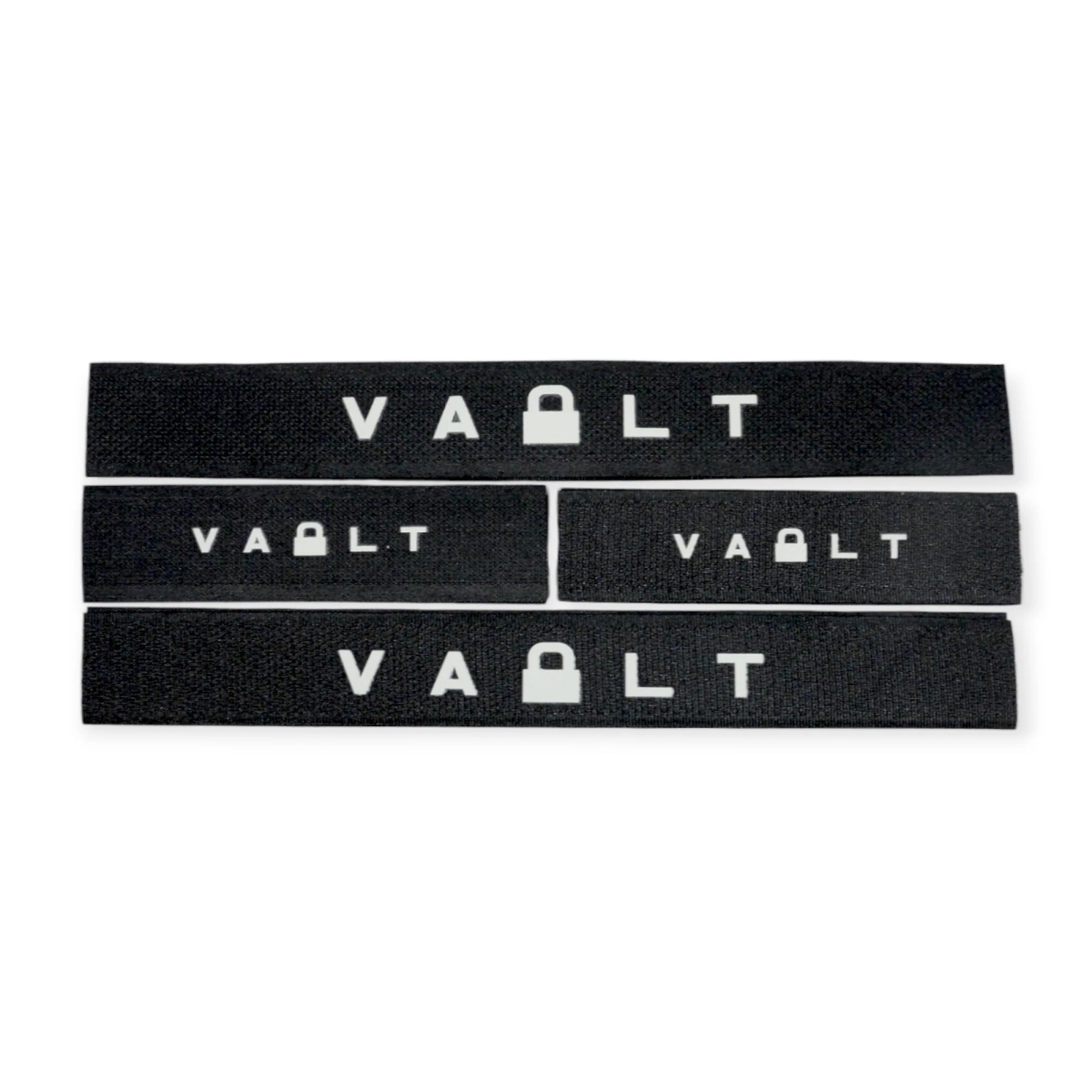 Picture of Vault Case VLTCLIPSTRIP Clip Strip Set with Elastic Cloth Hook & Eye Strips - Black - Pack of 4