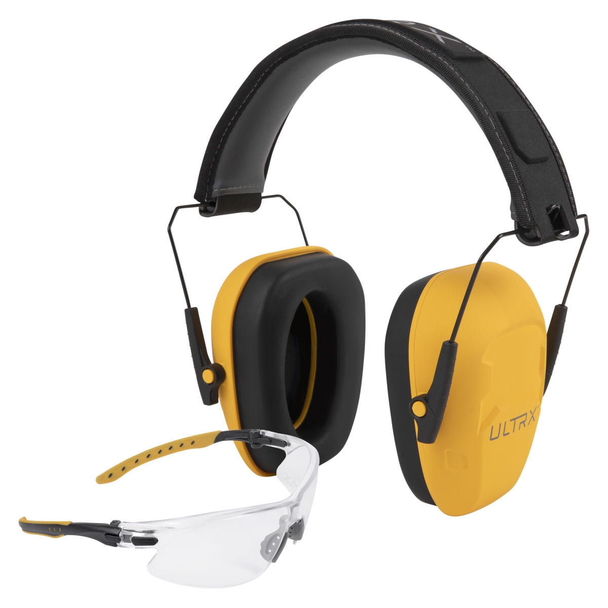 Picture of Allen 4156 ULTRX Hearing & Eye Combo Shield Passive Earmuff - Yellow