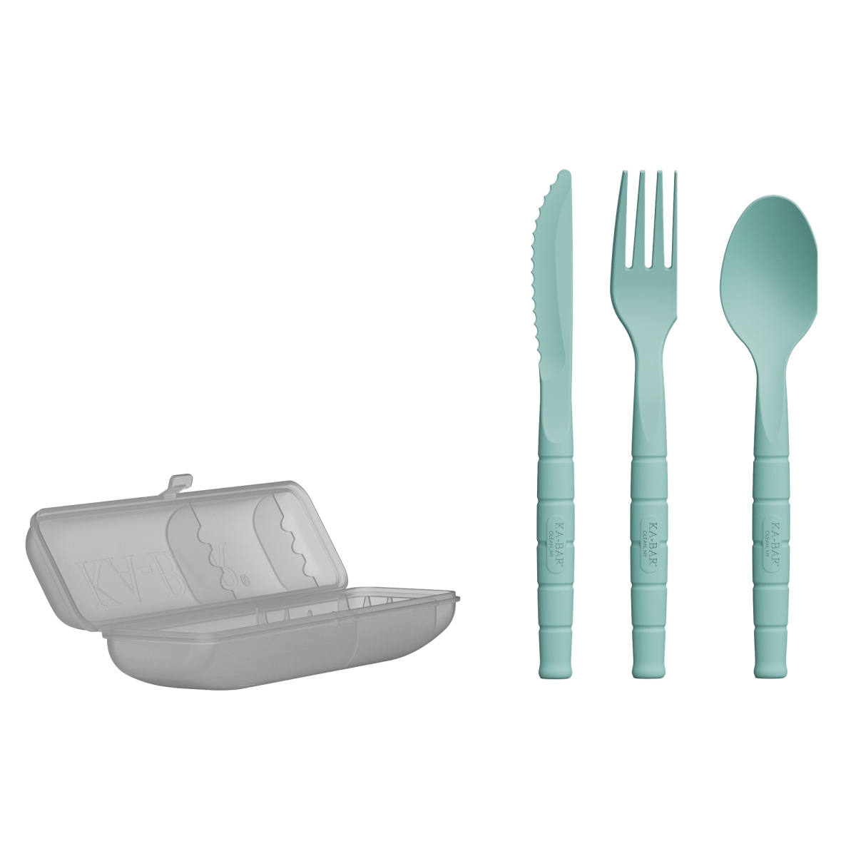9939 Lunch Pal Utensil Set for Spoon, Fork & Knife - Teal