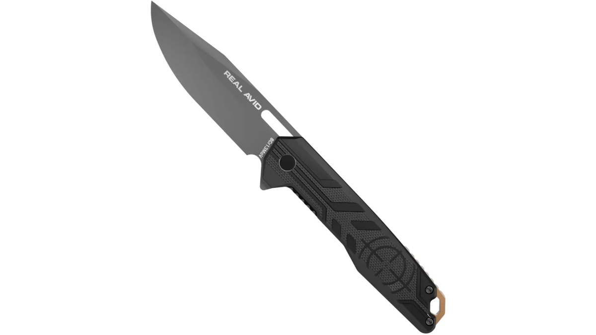 AVRAV7 3.25 in. RAV-7 Folding Knife with Plain Edge - Matte Finish & Black & Gray