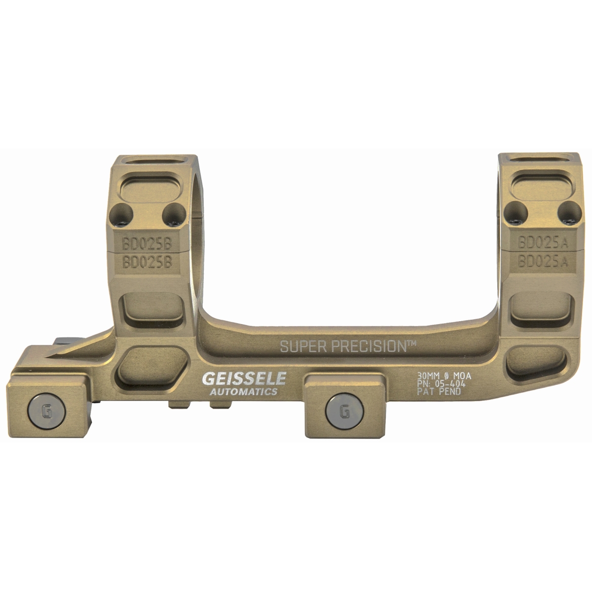 Geissele Automatics Geissele AR-15/M4 Super Precision 30mm Desert Dirt Scope Mount 05-404S