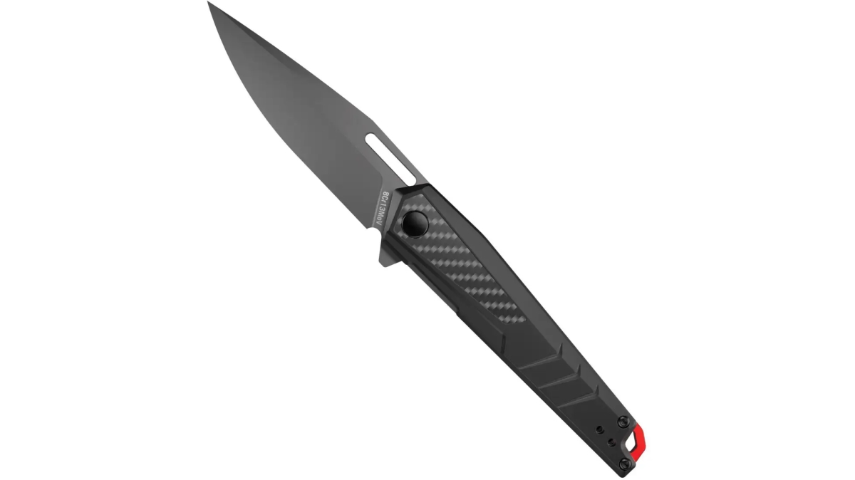 AVRAV5 RAV-5 Folding Knife with Plain Edge - Matte Finish & Black
