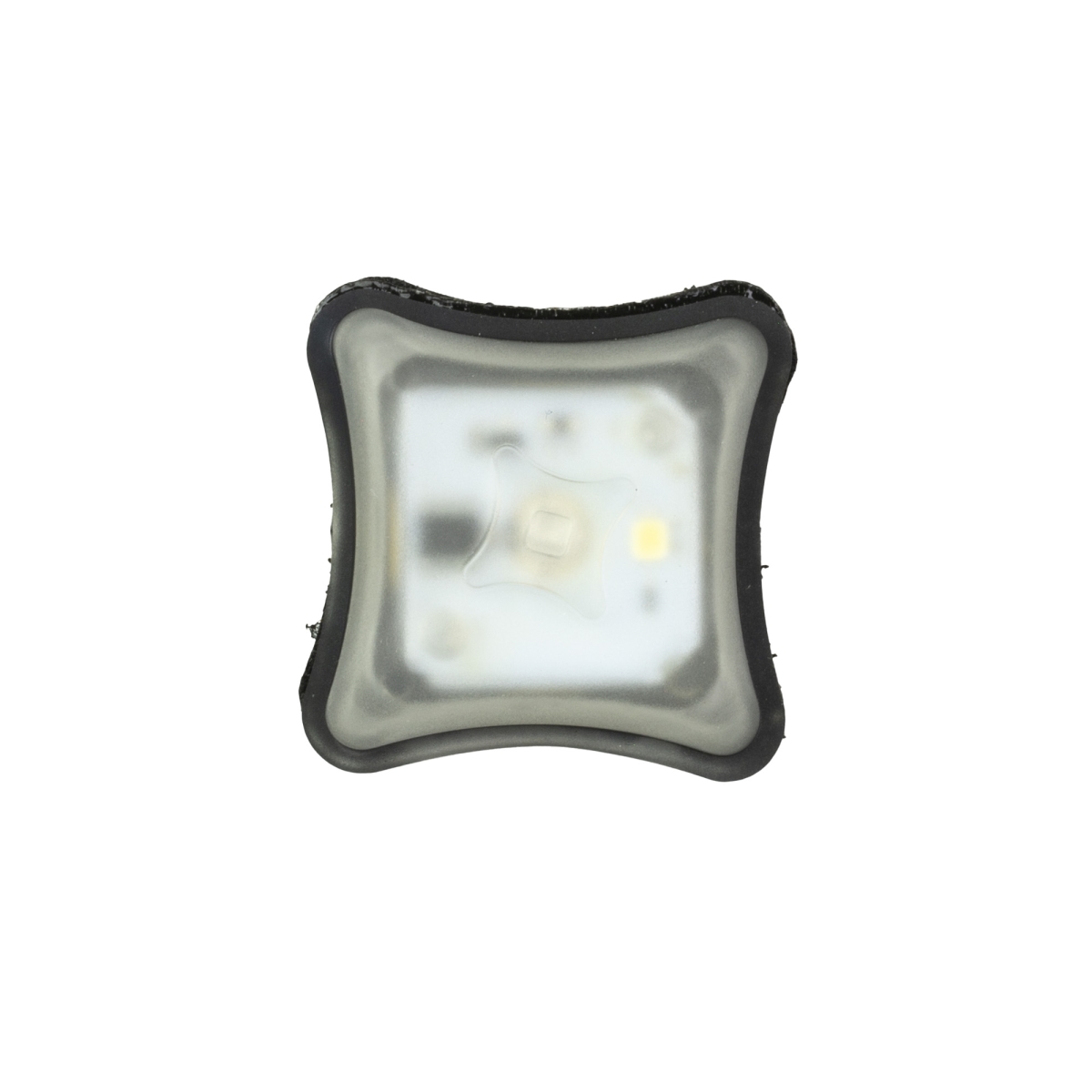 SPK-WV1 SPARK Marker Light with White All Polymer Construction & Cloth Hook & Eye Backer - Matte & Black