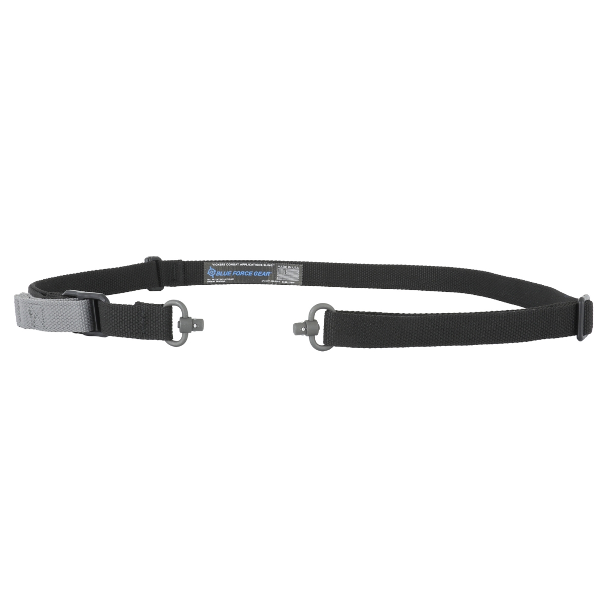 VCAS-PB-100-AA-BK 54 in. 2-Point Combat Vickers ONE Sling with Push Button Swivels - Black