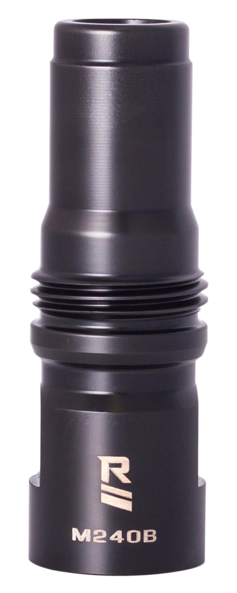 MD002 M240B Muzzle Device with 0.78 x 24 in. Threads & Dual Taper Locking System, Black
