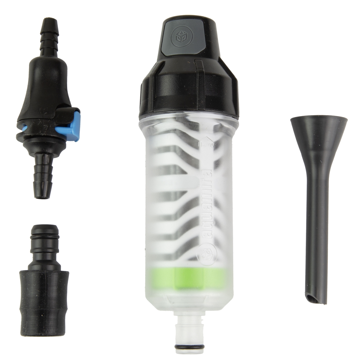Picture of Aquamira 67022 Frontier Max Filtration System with Includes Backcountry Green Filter - Black & Gray