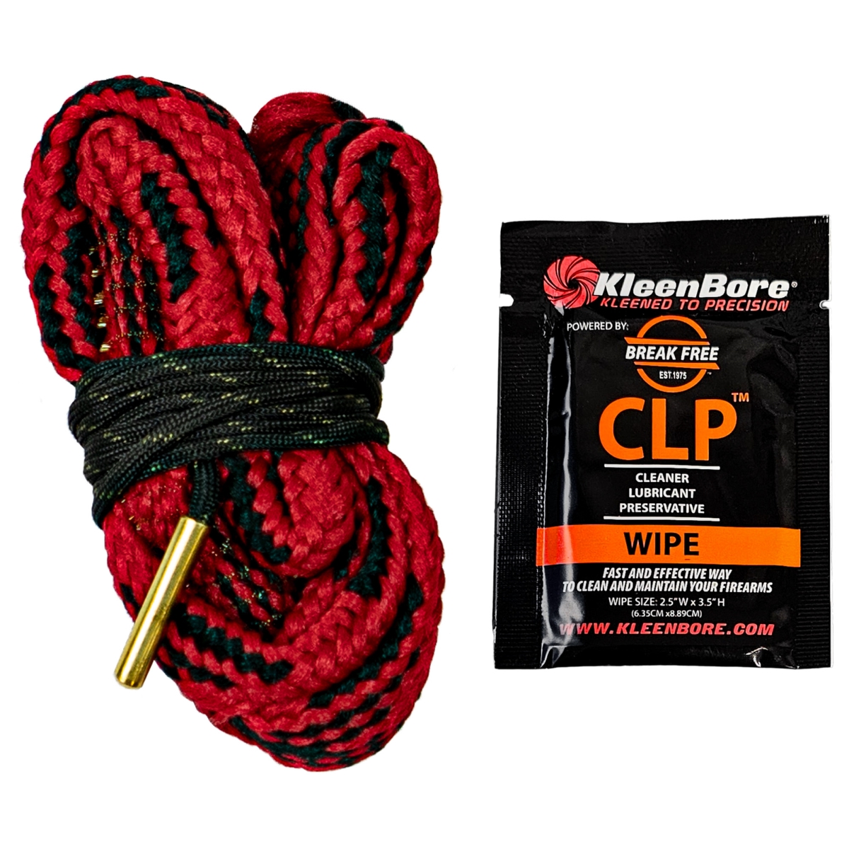 Kleen-Bore RC-20 20 Gauge Kwik Kleen Pull Through Bore Rope Cleaner with Breakree
