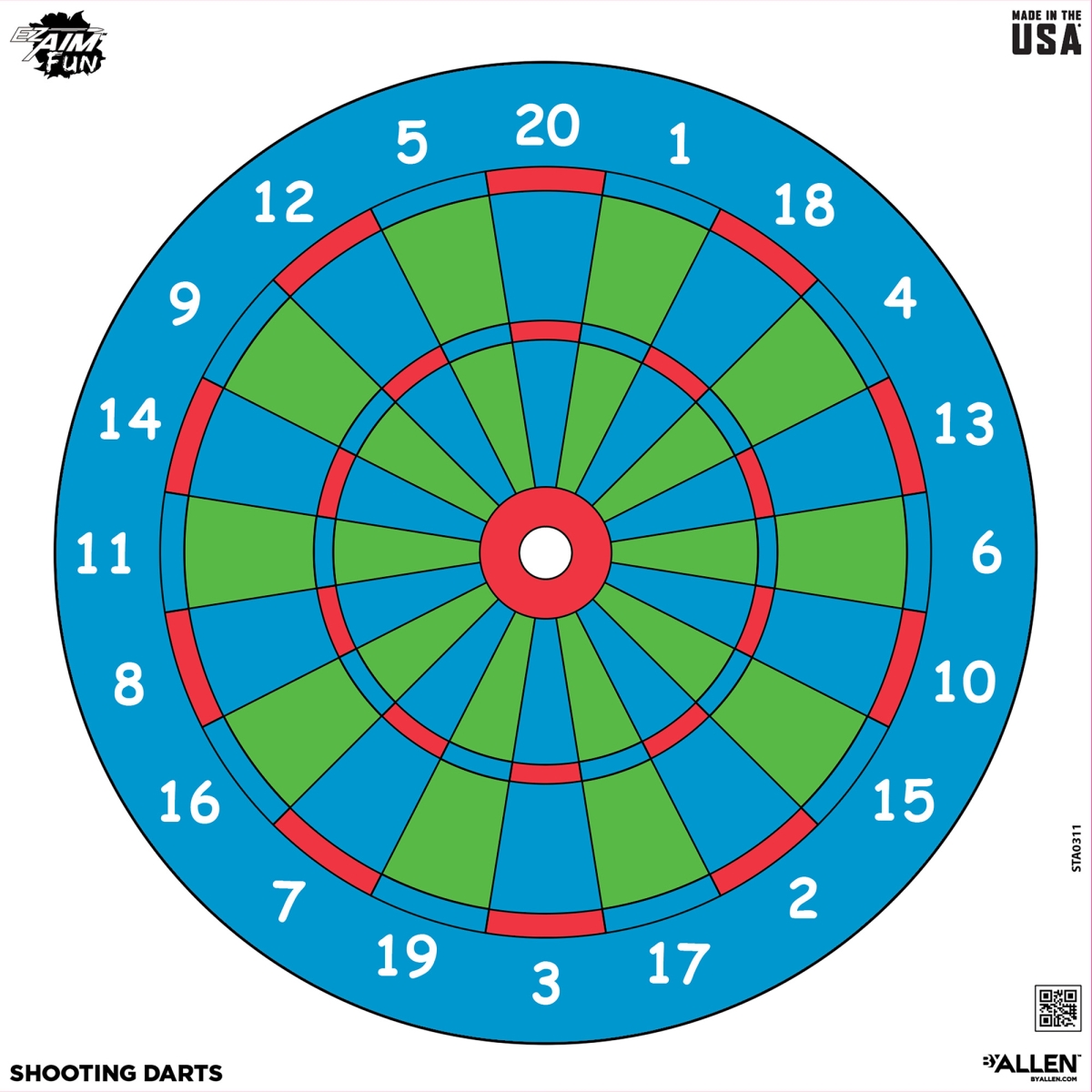 15638 12 x 12 in. Plinking the Day Away EZ Aim Paper Target, Assorted Colors - Pack of 9