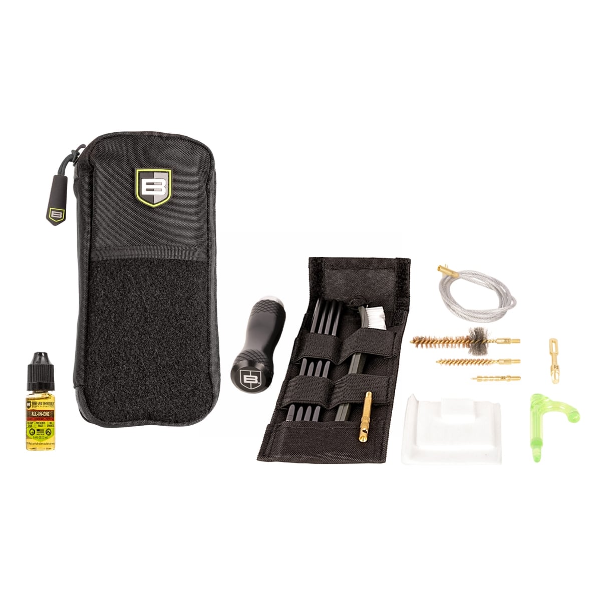 Badge Series Rod & Pull-Through Cleaning Kit w/ Molle Pouch, 6.5mm