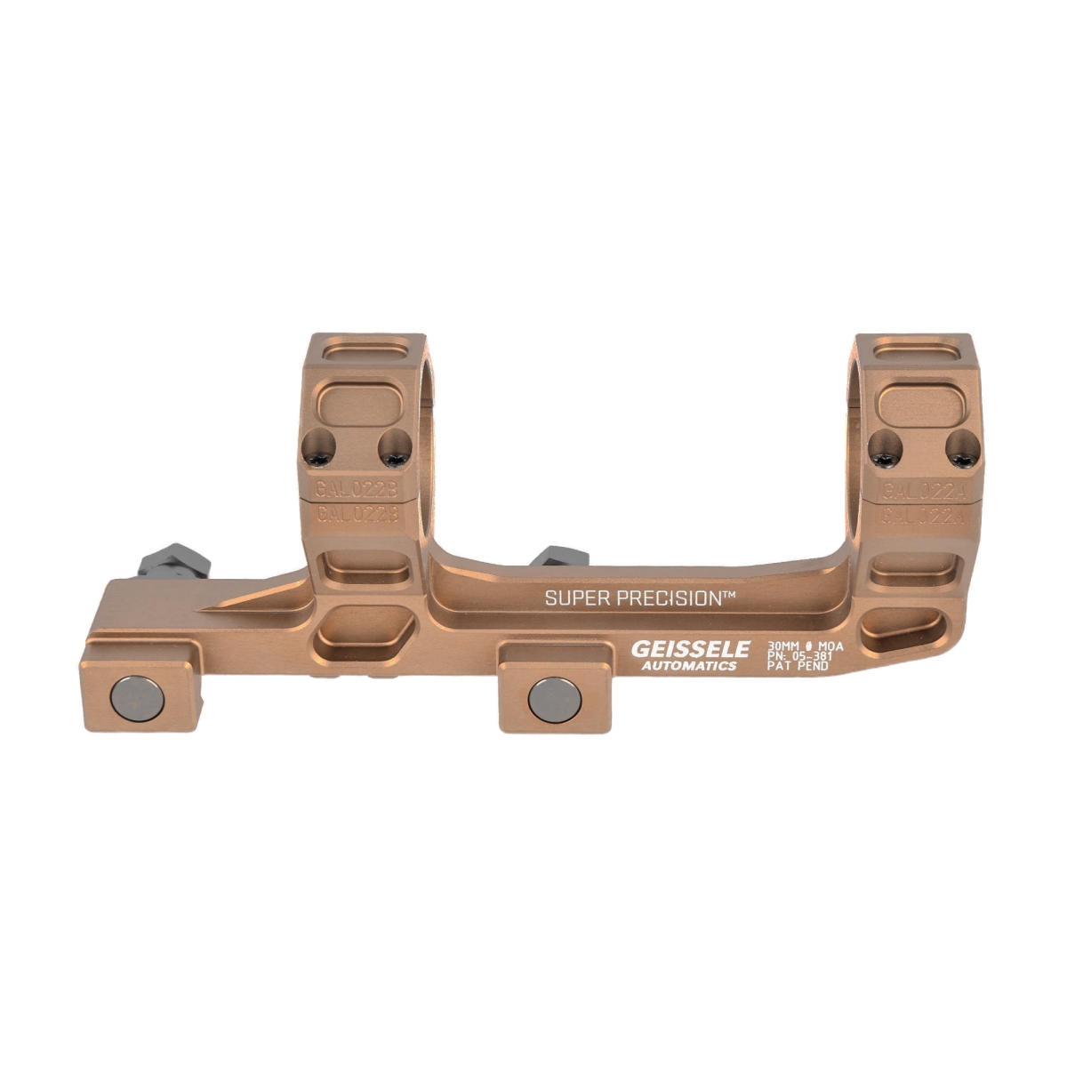Geissele Automatics Geissele Super Precision 30mm Desert Dirt Extended Scope Mount 05-381S