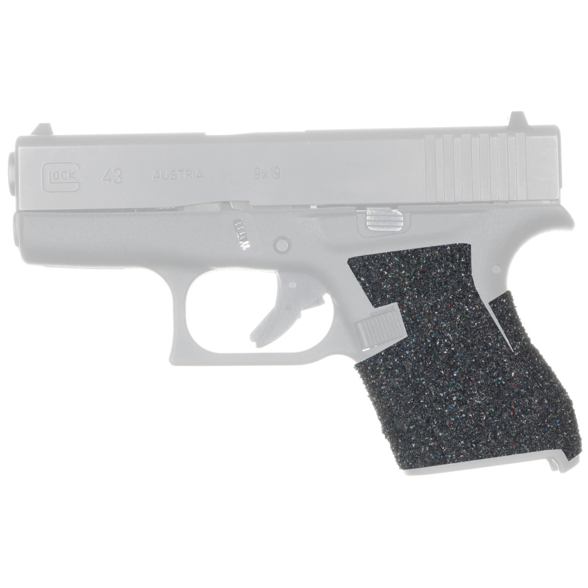 EV04-PRO Evolution Rubber Adhesive Grip for Glock 42 43 - Black