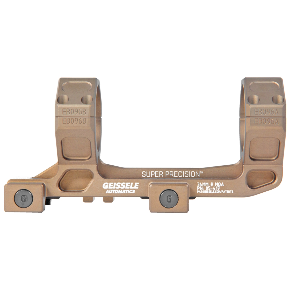 Geissele Automatics Geissele Super Precision 34mm Desert Dirt Scope Mount 05-417S