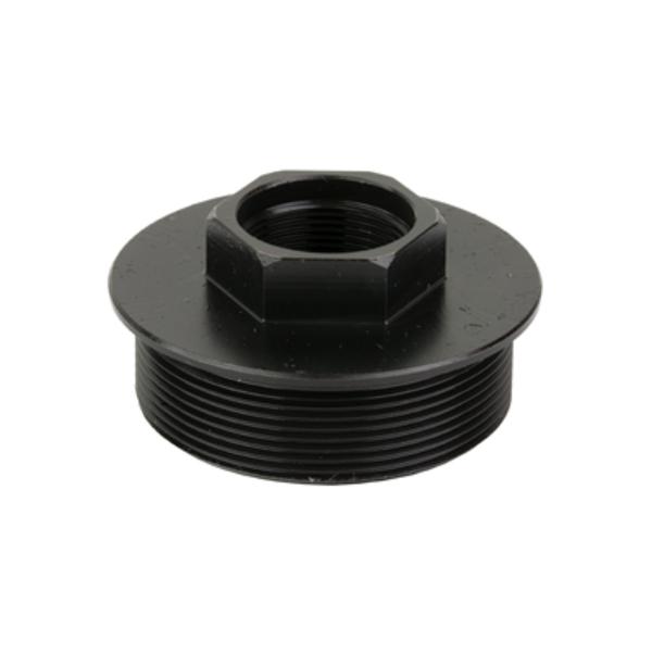 YHM-2189-32 0.62 in.-32 Universal Suppressor Mount with Coverts HUB Mount to Direct Thread - Melonite QPQ Finish Black
