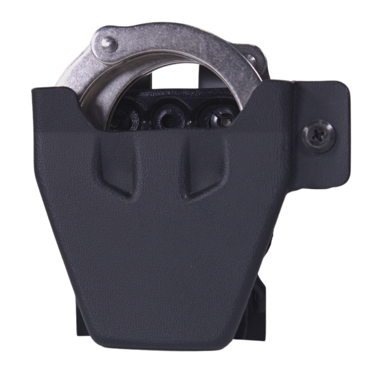 42DCSHBK Uniform Line Handcuff Holster for Smith & Wesson Hinged Handcuff - Black Kydex