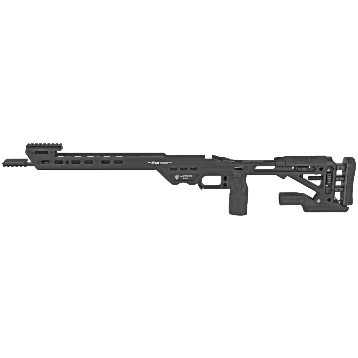 COMPCHASSISREMSA-BLK-R MPA Competition Chassis for Fits Remington 700 Short Action H-21 - Black