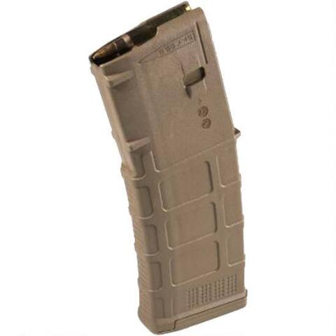Magpul 30rd 5.56 PMAG GEN M3 for AR15/M4 w/ Anti-Tilt Follower & Crush-Resistant Polymer, Medium Coyote Tan MAG557-MCT