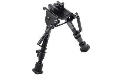 TG8901S 6 to 9 in. Tac-Pod Adjustable Bipod with Adapter, Black